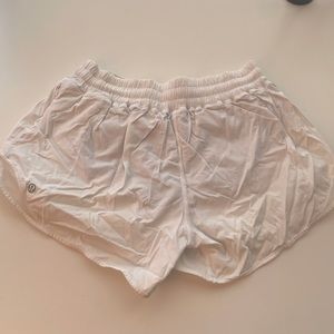 Lululemon White Running Shorts